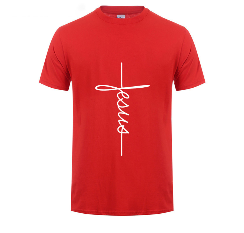 Men Jesus Cross T-shirt