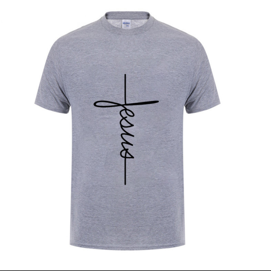 Men Jesus Cross T-shirt