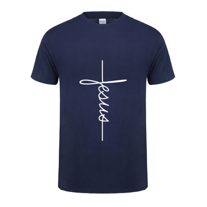 Men Jesus Cross T-shirt