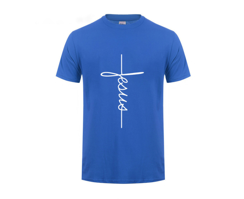 Men Jesus Cross T-shirt