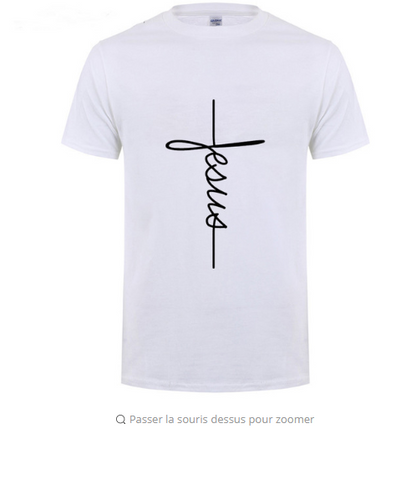 Men Jesus Cross T-shirt