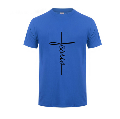 Men Jesus Cross T-shirt