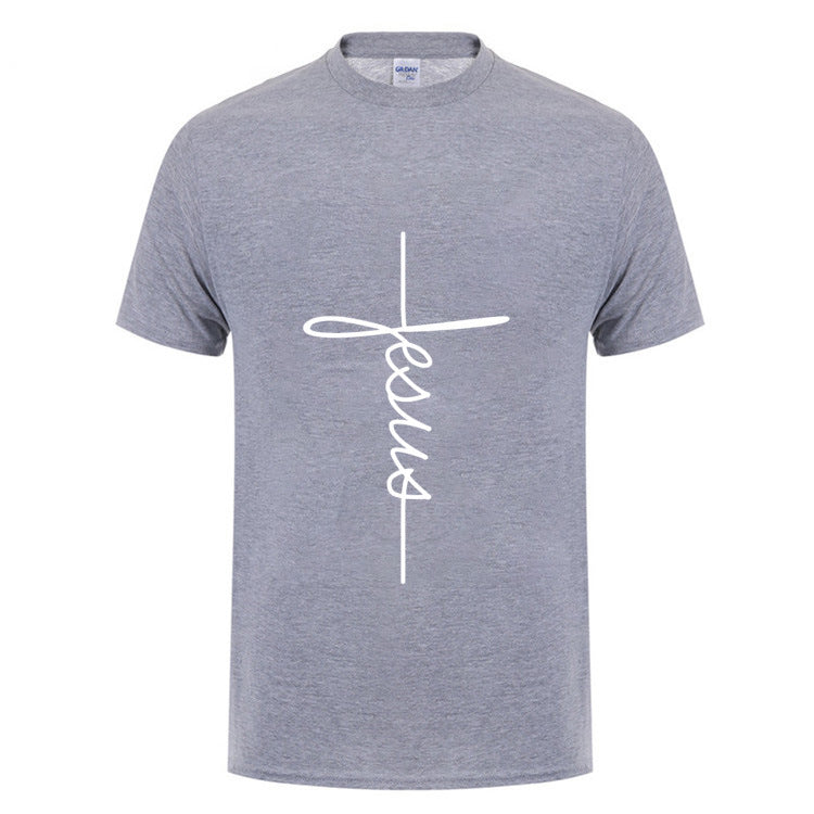 Men Jesus Cross T-shirt