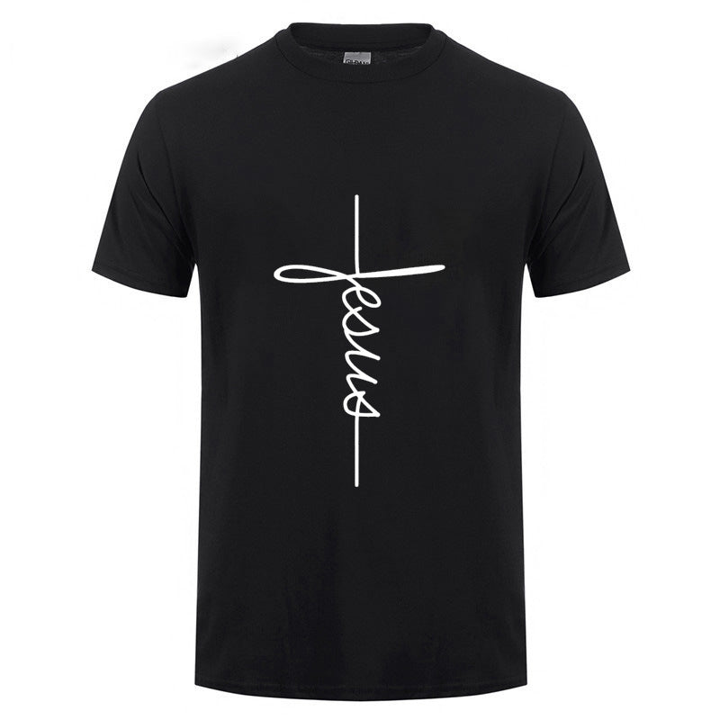 Men Jesus Cross T-shirt