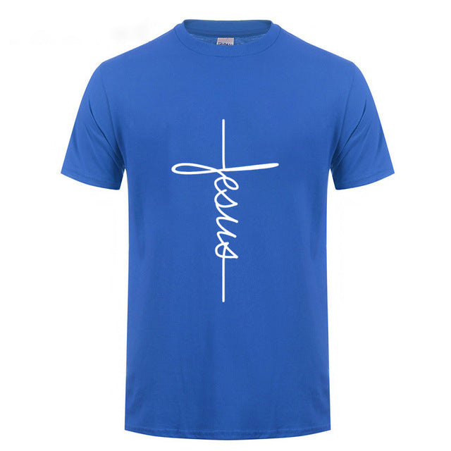 Men Jesus Cross T-shirt