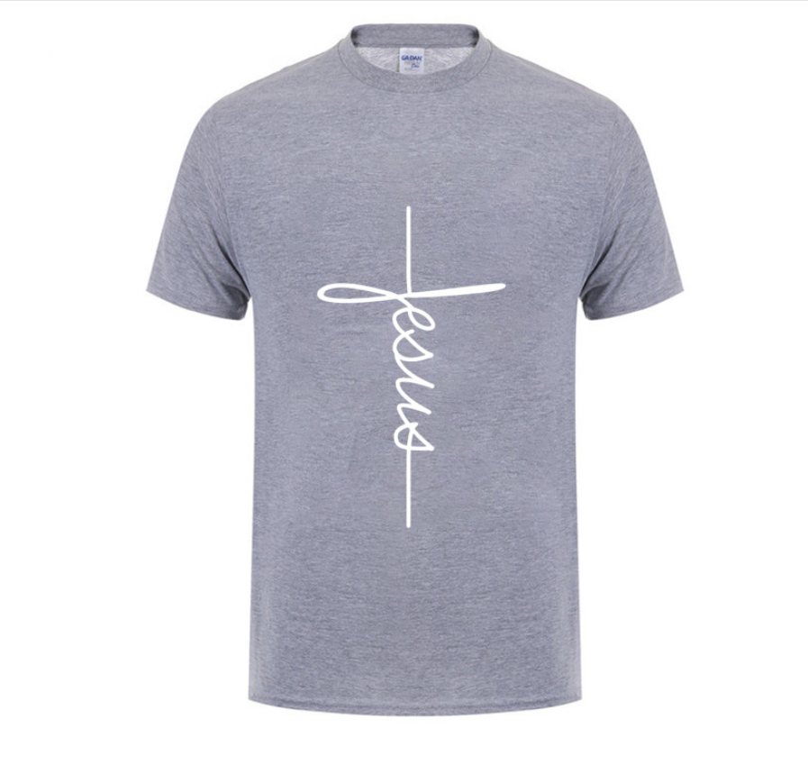 Men Jesus Cross T-shirt