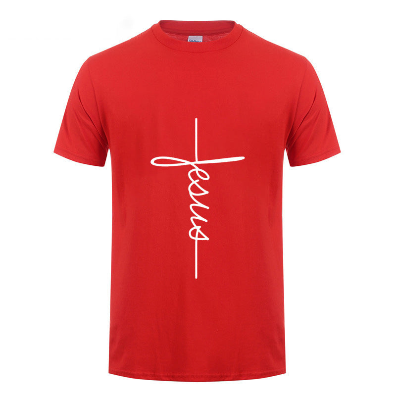 Men Jesus Cross T-shirt